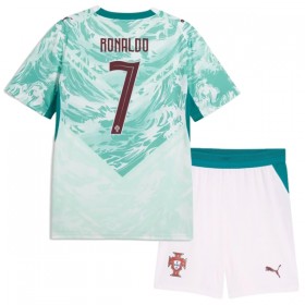 Portugal Ronaldo 7 Barn Bortedrakt VM 2026 Kortermet