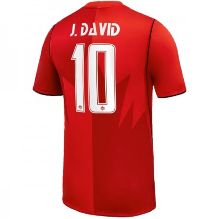 Canada J. David 10 Hjemmedrakt VM 2026 Kortermet Canada J. David 10 Hjemmedrakt VM 2026 Kortermet