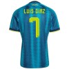 Colombia Luis Diaz 7 Bortedrakt VM 2026 Kortermet Colombia Luis Diaz 7 Bortedrakt VM 2026 Kortermet
