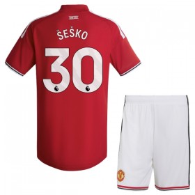 Manchester United Sesko 30 Barn Hjemmedrakt 2026-27 Kortermet