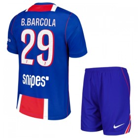 Paris Saint-Germain Bradley Barcola 29 Barn Hjemmedrakt 2026-27 Kortermet