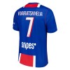 Paris Saint-Germain Kvaratskhelia 7 Barn Hjemmedrakt 2026-27 Kortermet