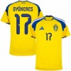 Sverige Gyokeres 17 Hjemmedrakt VM 2026 Kortermet