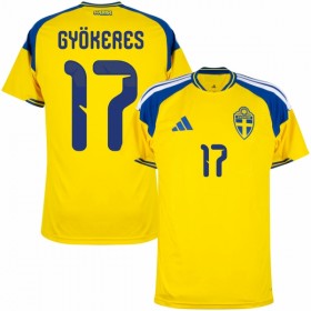 Sverige Gyokeres 17 Hjemmedrakt VM 2026 Kortermet