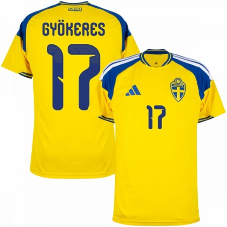 Sverige Gyokeres 17 Hjemmedrakt VM 2026 Kortermet