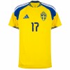 Sverige Gyokeres 17 Hjemmedrakt VM 2026 Kortermet