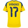 Sverige Gyokeres 17 Hjemmedrakt VM 2026 Kortermet