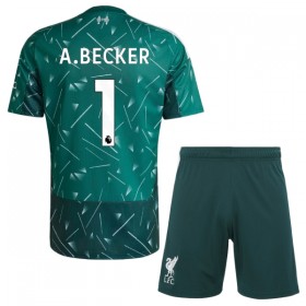 Liverpool A. Becker 1 Keeper Barn Hjemmedrakt 2026-27 Grønn Kortermet