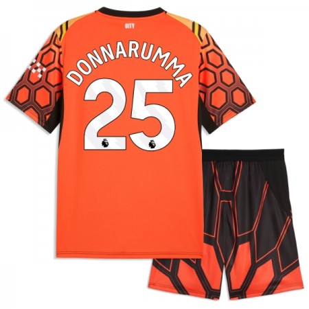 Manchester City Donnarumma 25 Keeper Barn Tredjedrakt 2026-27 Oransje Kortermet