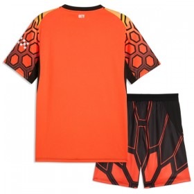 Manchester City Keeper Barn Tredjedrakt 2026-27 Oransje Kortermet