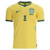 Brasil Bruno Guimaraes 8 Hjemmedrakt VM 2026 Kortermet
