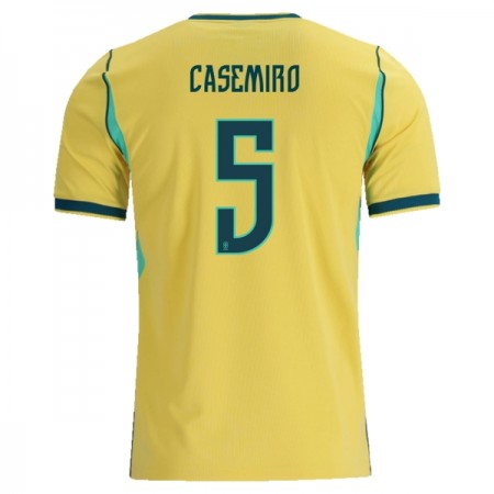 Brasil Casemiro 5 Hjemmedrakt VM 2026 Kortermet Brasil Casemiro 5 Hjemmedrakt VM 2026 Kortermet