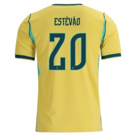 Brasil Estevao 20 Hjemmedrakt VM 2026 Kortermet