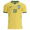 Brasil Estevao 20 Hjemmedrakt VM 2026 Kortermet