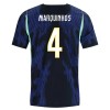 Brasil Marquinhos 4 Bortedrakt VM 2026 Kortermet