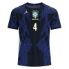Brasil Marquinhos 4 Bortedrakt VM 2026 Kortermet