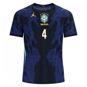 Brasil Marquinhos 4 Bortedrakt VM 2026 Kortermet