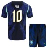 Brasil Pele 10 Barn Bortedrakt VM 2026 Kortermet Brasil Pele 10 Barn Bortedrakt VM 2026 Kortermet