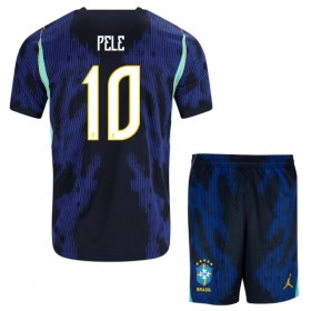 Brasil Pele 10 Barn Bortedrakt VM 2026 Kortermet
