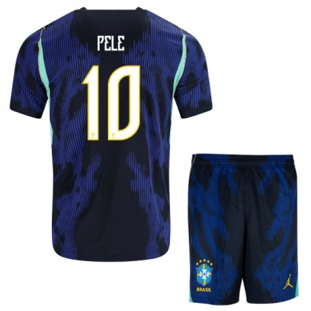 Brasil Pele 10 Barn Bortedrakt VM 2026 Kortermet Brasil Pele 10 Barn Bortedrakt VM 2026 Kortermet
