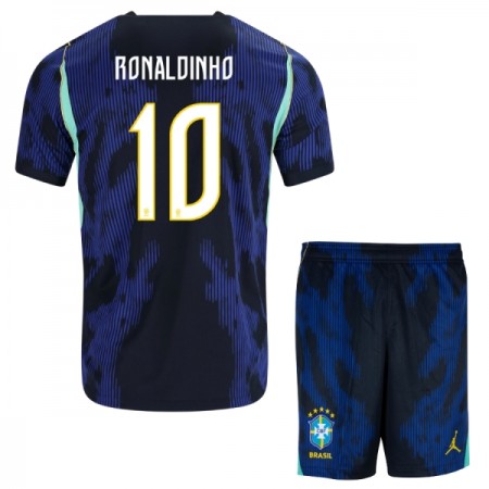 Brasil Ronaldinho 10 Barn Bortedrakt VM 2026 Kortermet Brasil Ronaldinho 10 Barn Bortedrakt VM 2026 Kortermet