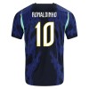 Brasil Ronaldinho 10 Barn Bortedrakt VM 2026 Kortermet