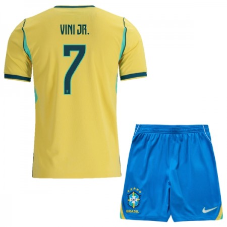 Brasil Vini JR. 7 Barn Hjemmedrakt VM 2026 Kortermet Brasil Vini JR. 7 Barn Hjemmedrakt VM 2026 Kortermet