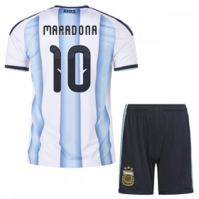 Argentina Maradona 10 Barn Hjemmedrakt VM 2026 Kortermet
