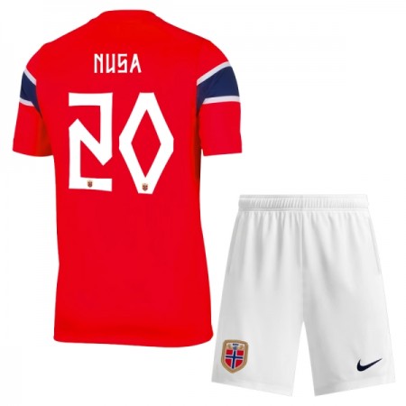 Norge Nusa 20 Barn Hjemmedrakt VM 2026 Kortermet Norge Nusa 20 Barn Hjemmedrakt VM 2026 Kortermet