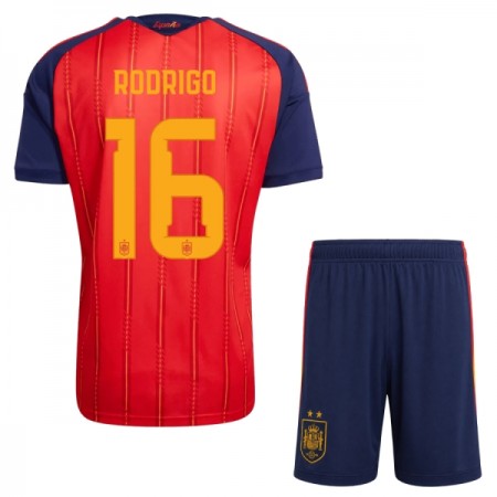 Spania 2 Stars Rodrigo 16 Barn Hjemmedrakt VM 2026 Kortermet Spania 2 Stars Rodrigo 16 Barn Hjemmedrakt VM 2026 Kortermet