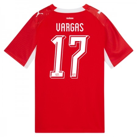 Sveits Vargas 17 Hjemmedrakt VM 2026 Kortermet Sveits Vargas 17 Hjemmedrakt VM 2026 Kortermet