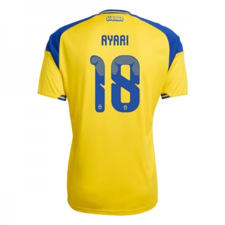 Sverige Ayari 18 Hjemmedrakt VM 2026 Kortermet Sverige Ayari 18 Hjemmedrakt VM 2026 Kortermet