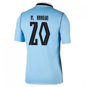 Uruguay Maximiliano Araujo 20 Hjemmedrakt VM 2026 Kortermet