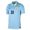 Uruguay Maximiliano Araujo 20 Hjemmedrakt VM 2026 Kortermet