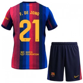FC Barcelona F. De Jong 21 Barn Hjemmedrakt 2026-27 Kortermet