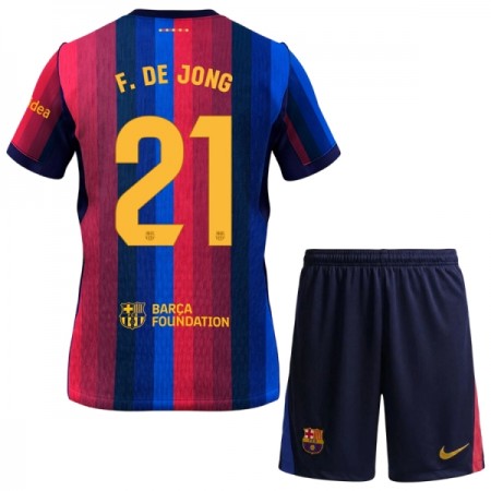 FC Barcelona F. De Jong 21 Barn Hjemmedrakt 2026-27 Kortermet FC Barcelona F. De Jong 21 Barn Hjemmedrakt 2026-27 Kortermet
