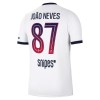Paris Saint-Germain Joao Neves 87 Bortedrakt 2026-27 Kortermet
