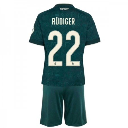 Real Madrid Rudiger 22 Barn Bortedrakt 2026-27 Kortermet