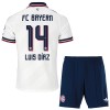 FC Bayern München Luis Diaz 14 Barn Bortedrakt 2026-27 Kortermet FC Bayern München Luis Diaz 14 Barn Bortedrakt 2026-27 Kortermet