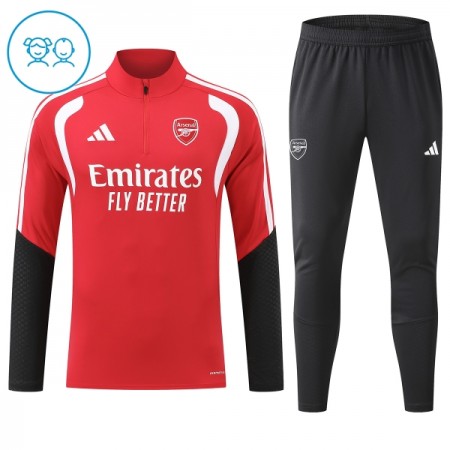 Arsenal Barn Trenings Collegegenser 2026-27 Kvart-Zip Rød