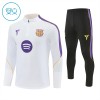 Barcelona Barn Trenings Collegegenser 2026-27 Kvart-Zip Hvit Barcelona Barn Trenings Collegegenser 2026-27 Kvart-Zip Hvit