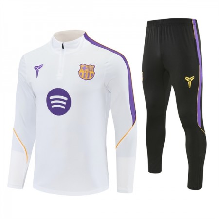 Barcelona Trenings Collegegenser 2026-27 Kvart-Zip Hvit