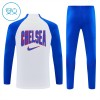Chelsea Barn Trenings Collegegenser 2026-27 Kvart-Zip Hvit