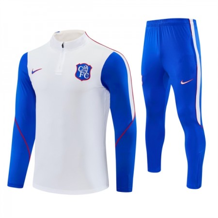 Chelsea Trenings Collegegenser 2026-27 Kvart-Zip Hvit Chelsea Trenings Collegegenser 2026-27 Kvart-Zip Hvit