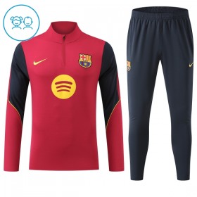 FC Barcelona Barn Trenings Collegegenser 2026-27 Kvart-Zip Rød