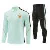 Frankrike Trenings Collegegenser 2026-27 Kvart-Zip Hvit Frankrike Trenings Collegegenser 2026-27 Kvart-Zip Hvit
