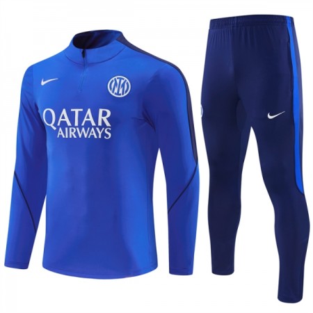 Inter Milan Trenings Collegegenser 2026-27 Kvart-Zip Blå Inter Milan Trenings Collegegenser 2026-27 Kvart-Zip Blå