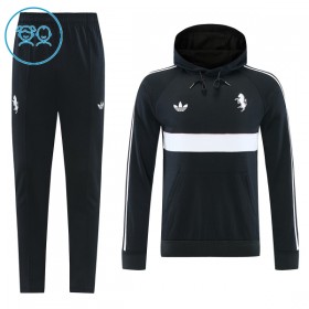 Juventus Hoodie Barn Trenings Collegegenser 2026-27 Svart