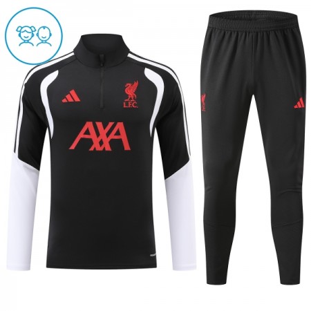 Liverpool Barn Trenings Collegegenser 2026-27 Kvart-Zip Svart