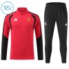 Manchester United Barn Trenings Collegegenser 2026-27 Kvart-Zip Rød Manchester United Barn Trenings Collegegenser 2026-27 Kvart-Zip Rød